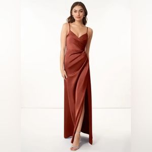 Azazie Terracotta Bridesmaid Dress